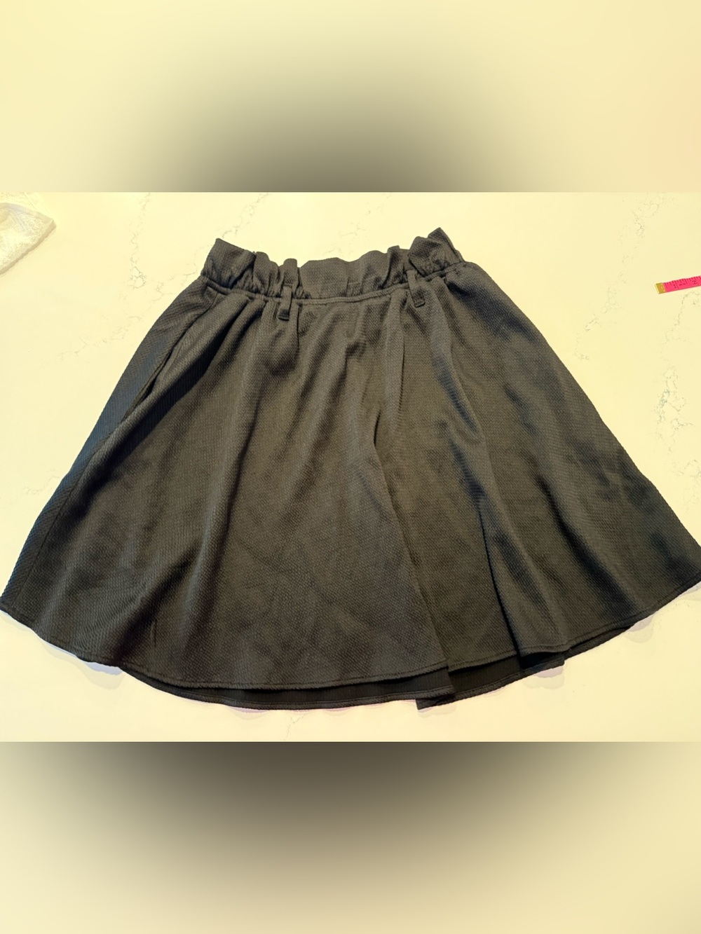 H&M Black Circle Skirt with Elastic Waist